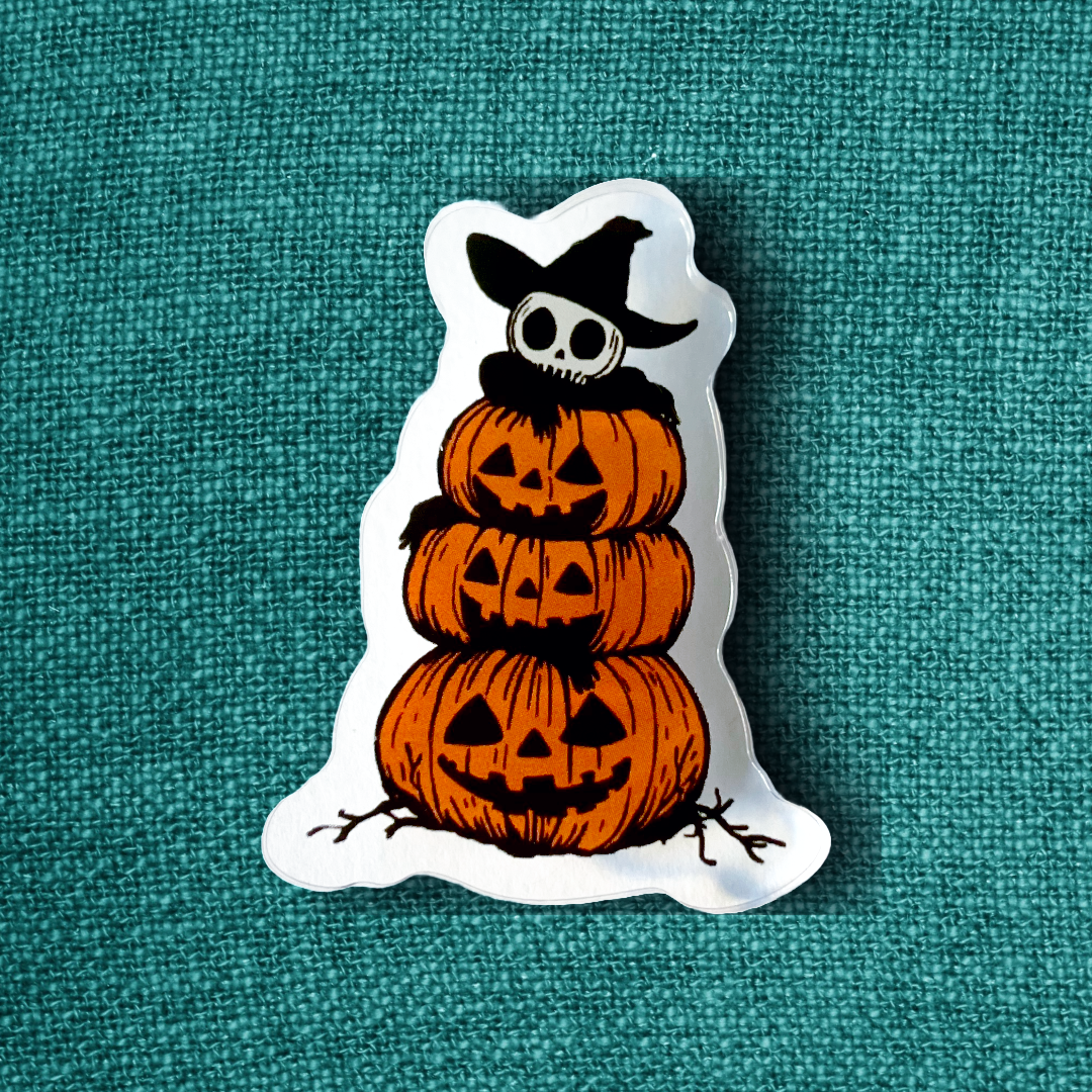 Kürbis Monster - Acryl pin