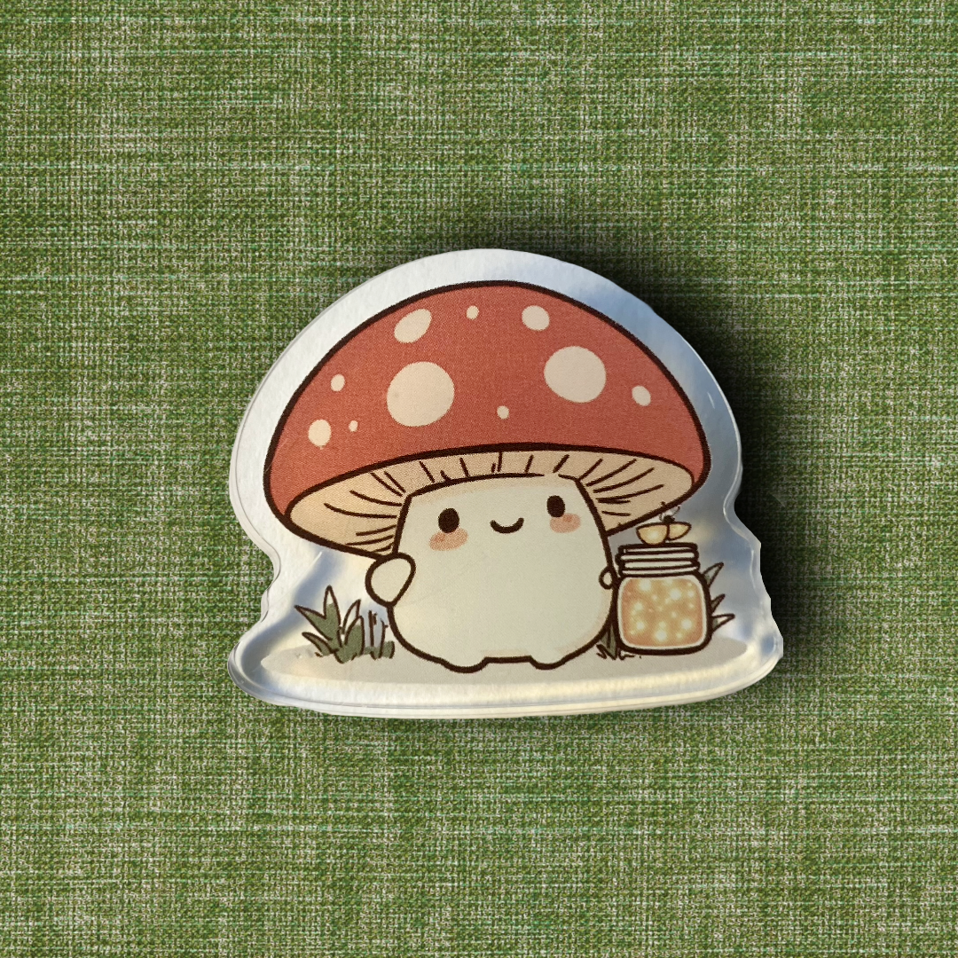 Glühwürmchen Pilz - Acryl Pin