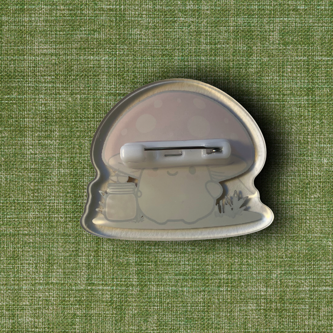 Glühwürmchen Pilz - Acryl Pin